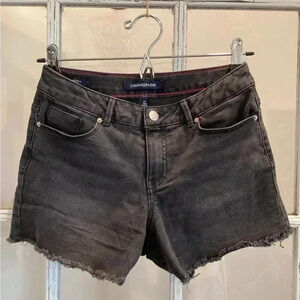 Calvin Klein Mid Rise Boy Denim Shorts Juniors Size 14